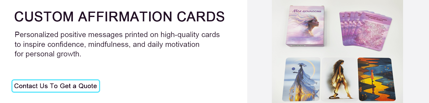 custom affirmation cards