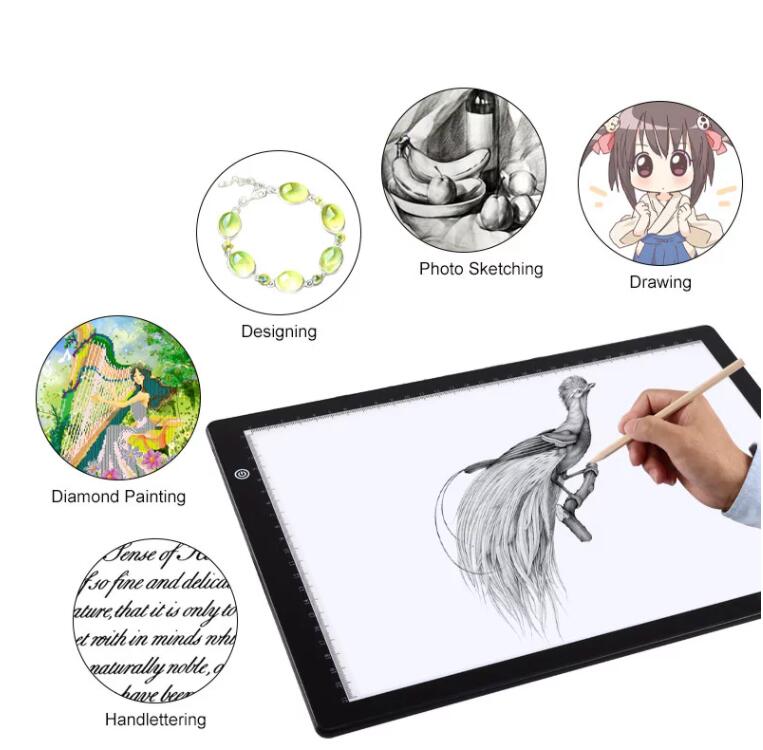 A0 A1 A2 A3 A4 LED Writing Drawing Tablet Tracing Pad OEM/ODM