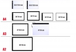 A4 Light Pad with Measuring Numbers and Black Board